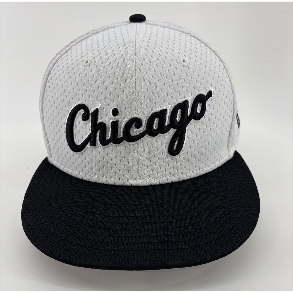 Chicago White Sox Hat New Era 59FIFTY Cooperstown Collection 7 5/8 White MLB